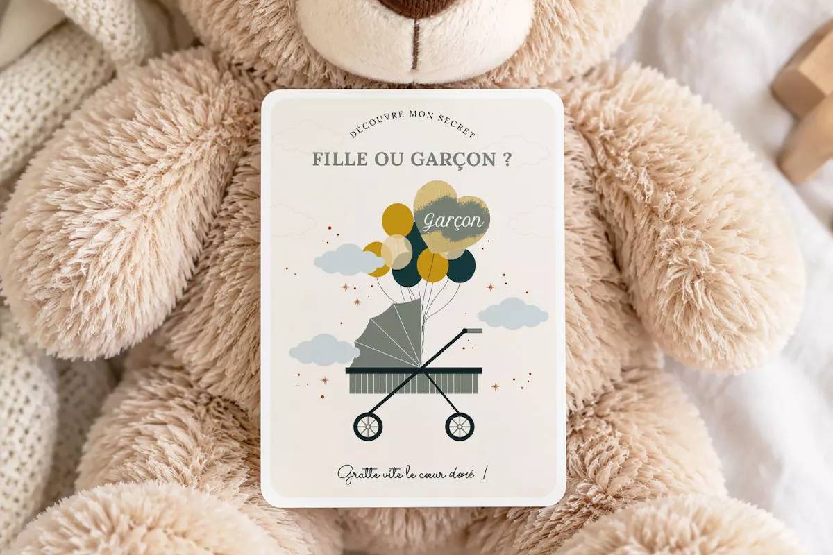Les cartes Gender Reveal