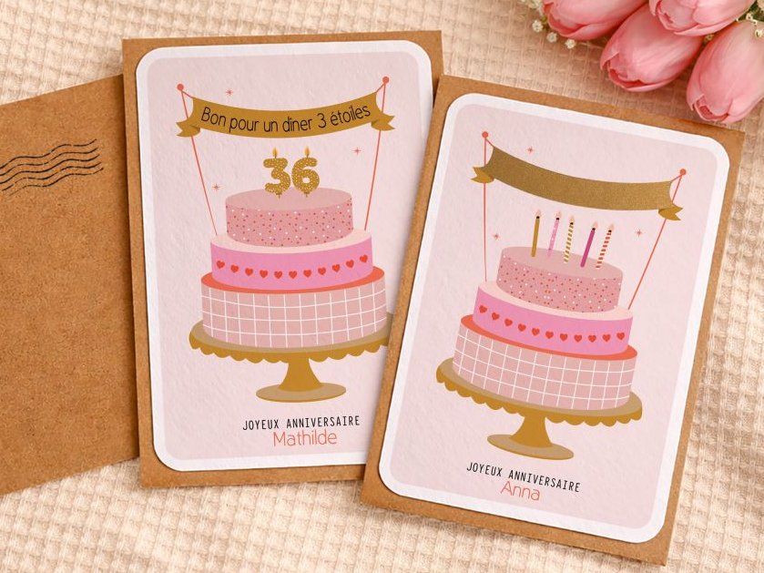 Item Gâteau d'anniversaire rose
