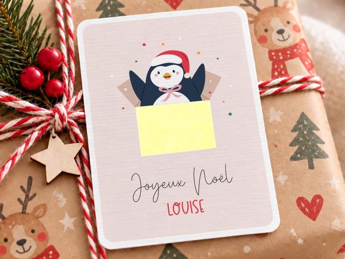 image Pingouin de Noël