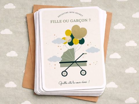 Item Poussette - Gender Reveal (lot de 10)