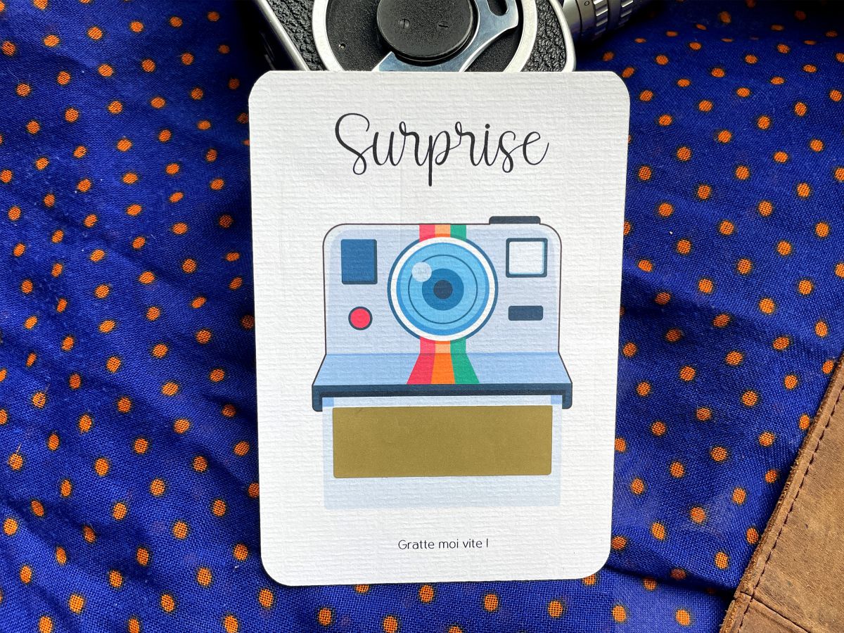 Polaroid vintage bleu