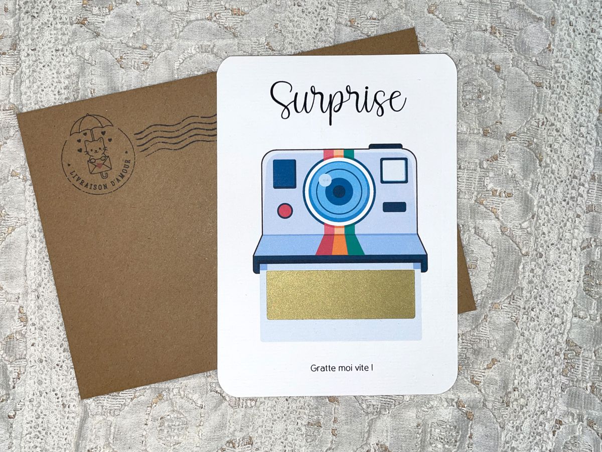 Polaroid vintage bleu
