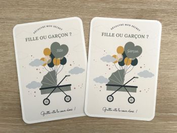 Poussette - Gender Reveal (lot de 10)