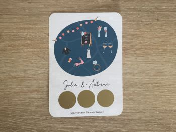Save the date bleu - Mariage